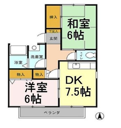 エーデル　Iの物件間取画像